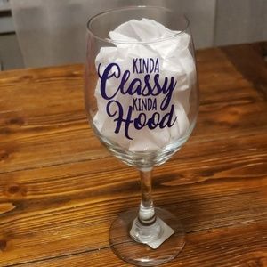 Handmade wine glass